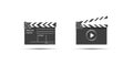 Film set clapboard. Royalty Free Stock Photo